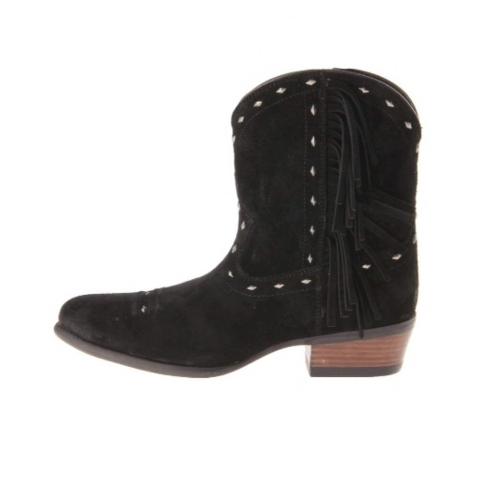Ariat Women's Studs And Side Fringe Cowgirl Boot Round Toe, sz 8.5